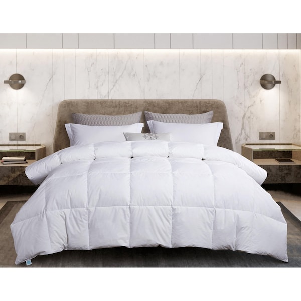 Martha Stewart White Goose Feather & Down Comforter, White, Full/Queen